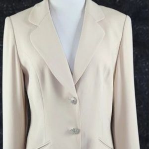 Simon Chang Crystal Button Jacket